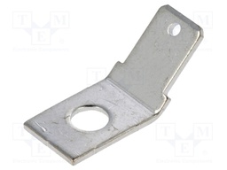 Terminal: flat; 6.3mm; 0.8mm; male; M3,5; screw; brass; tinned
