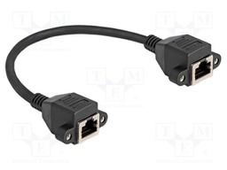 Extender Ethernet; S/FTP; RJ50 socket,both sides; 0.25m; PVC
