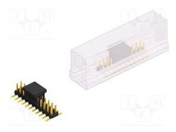 Connector: pin strips; pin header; male; PIN: 22; 2mm; SMT; 2x11