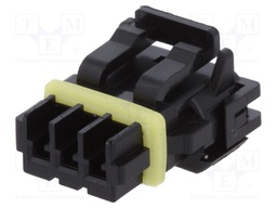 Connector: wire-wire; Mizu-P25; plug; female; PIN: 3; IP67; 3A; 2.5mm