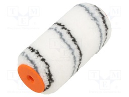 Paint roller; W: 100mm; to the paint; Ø: 30mm; Black Silver