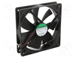 Fan: DC; axial; 12VDC; 120x120x25mm; 93.6m3/h; 28.8dBA; slide