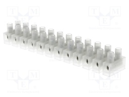 Terminal block; screw terminal; ways: 12; 4mm2; terminals: 24; 400V