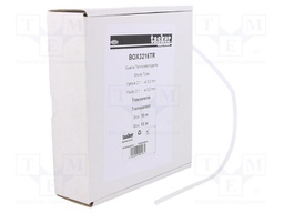 Heat shrink sleeve; glueless; 2: 1; 3.2mm; L: 10m; transparent