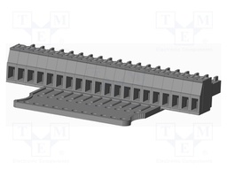 Connector: pluggable terminal block; plug; female; straight; grey