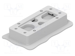 Multigate grommet; light grey; Holes no: 4; -40÷80°C; Entrelec
