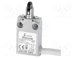 Limit switch; transversal plastic roller Ø12mm; NO + NC; 5A