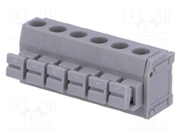 PCB terminal block; angled 90°; 5mm; ways: 6; on PCBs; 1.5mm2; 8A