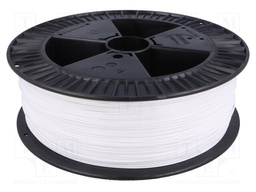 Filament: PET-G; 1.75mm; white; 220÷250°C; 2kg; ±0,05mm