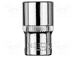 Socket; 6-angles,socket spanner; HEX 10mm; 1/4"