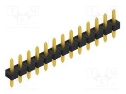 Connector: pin strips; pin header; male; PIN: 13; 2.54mm; THT; 1x13