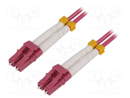 Connector: fiber optic; patchcord; multi mode duplex (MM); male