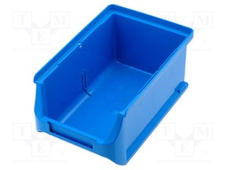 Container: workshop; blue; plastic; H: 75mm; W: 102mm; D: 160mm