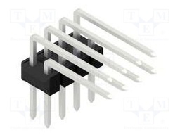 Connector: pin strips; pin header; male; PIN: 8; 2.54mm; THT; 2x4