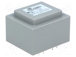 Transformer: encapsulated; 4.5VA; 230VAC; 6V; 6V; 0.37A; 0.37A; IP00