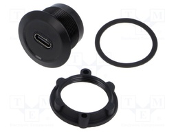 Adapter; USB C socket,USB C plug; Thread: M22; 1÷10mm