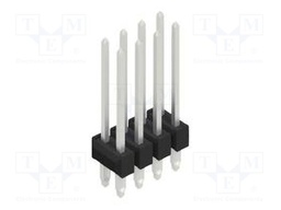 Connector: pin strips; pin header; male; PIN: 8; 2.54mm; THT; 2x4