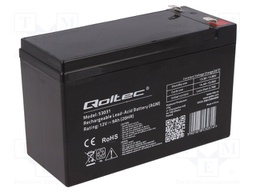 Re-battery: acid-lead; 12V; 9Ah; AGM; maintenance-free