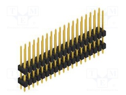 Connector: pin strips; pin header; male; PIN: 38; 2.54mm; THT; 2x19