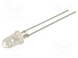 LED; red; 5mm; 150000mcd; 8°; Front: convex; 2÷2.8VDC; No.of term: 2