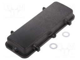 Protection cover; Han; size 24B; for double latch; black