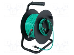 Wire; S/FTP; 6a; wire; Cu; Insulation: PVC; green; 80m