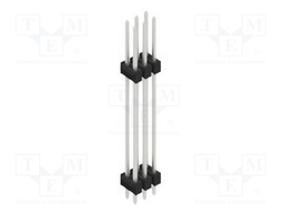 Connector: pin strips; pin header; male; PIN: 6; 2.54mm; THT; 2x3