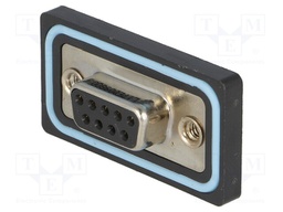 D-Sub; PIN: 9; socket; female; straight; soldering; UNC4-40; IP67