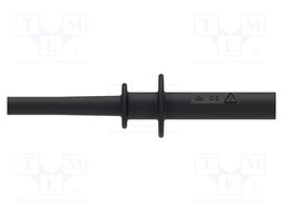 Test lead; 10A; banana plug 4mm,both sides; insulated; Len: 1m