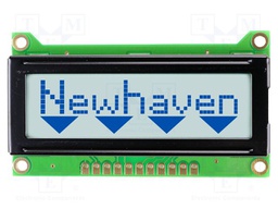 Display: LCD; STN Positive; 8x1; grey; 60.7x33.8mm; LED; PIN: 11