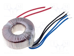 Transformer: toroidal; 50VA; 230VAC; 12V; 12V; 2.05A; 2.05A; 0.7kg