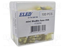 Fuse: fuse; 20A; 32VDC; automotive; 11.2mm; 11.2x4x17mm