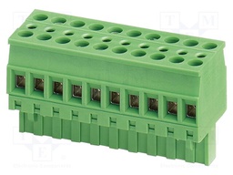 PCB connector, nominal cross section: 2.5 mm?, color: green,