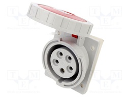 Connector: AC supply 3-phase; socket; female; 16A; 400VAC; IP67