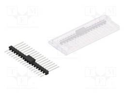 Connector: pin strips; pin header; male; PIN: 17; 2.54mm; SMT; 1x17