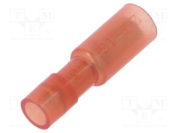 Terminal: round; female; Ø: 4mm; 0.25÷1.5mm2; crimped; for cable