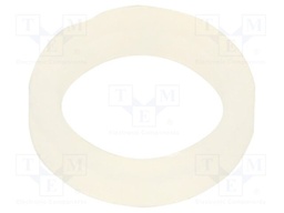 Washer; round; D=6.5mm; h=1.1mm; polyamide; natural