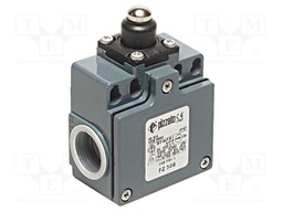 Limit switch; rubber seal,pin plunger Ø10mm; NO + NC; 10A; IP67
