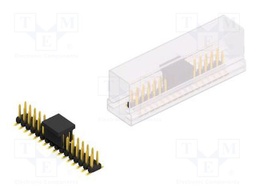 Connector: pin strips; pin header; male; PIN: 32; 2mm; SMT; 2x16