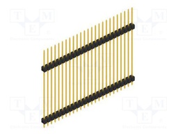 Connector: pin strips; pin header; male; PIN: 25; 2.54mm; THT; 1x25