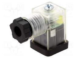 Connector: valve connector; plug; form C; 8mm; female; PIN: 3; 4÷6mm