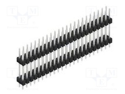 Connector: pin strips; pin header; male; PIN: 46; 2.54mm; THT; 2x23