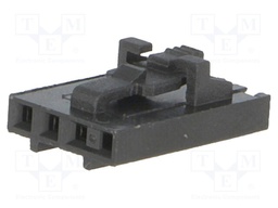 Plug; wire-board; female; 2.54mm; PIN: 4; w/o contacts; for cable