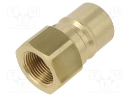 Quick connection coupling; connector pipe,double-sided; 138bar