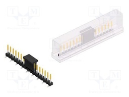 Connector: pin strips; pin header; male; PIN: 17; 2.54mm; SMT; 1x17