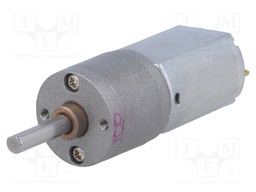 Motor: DC; with gearbox; 6VDC; 2.9A; Shaft: D spring; 150rpm