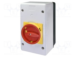 Switch housing; IP55; red-yellow