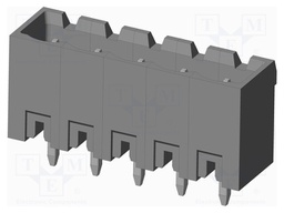 Connector: pluggable terminal block; socket; male; on PCBs