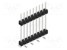 Connector: pin strips; pin header; male; PIN: 9; 2.54mm; SMT; 1x9