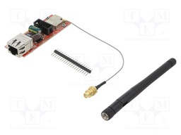 Dev.kit: WiFi; Ethernet,USB; ESP32-WROOM-32,Si3402-B; 75x28mm